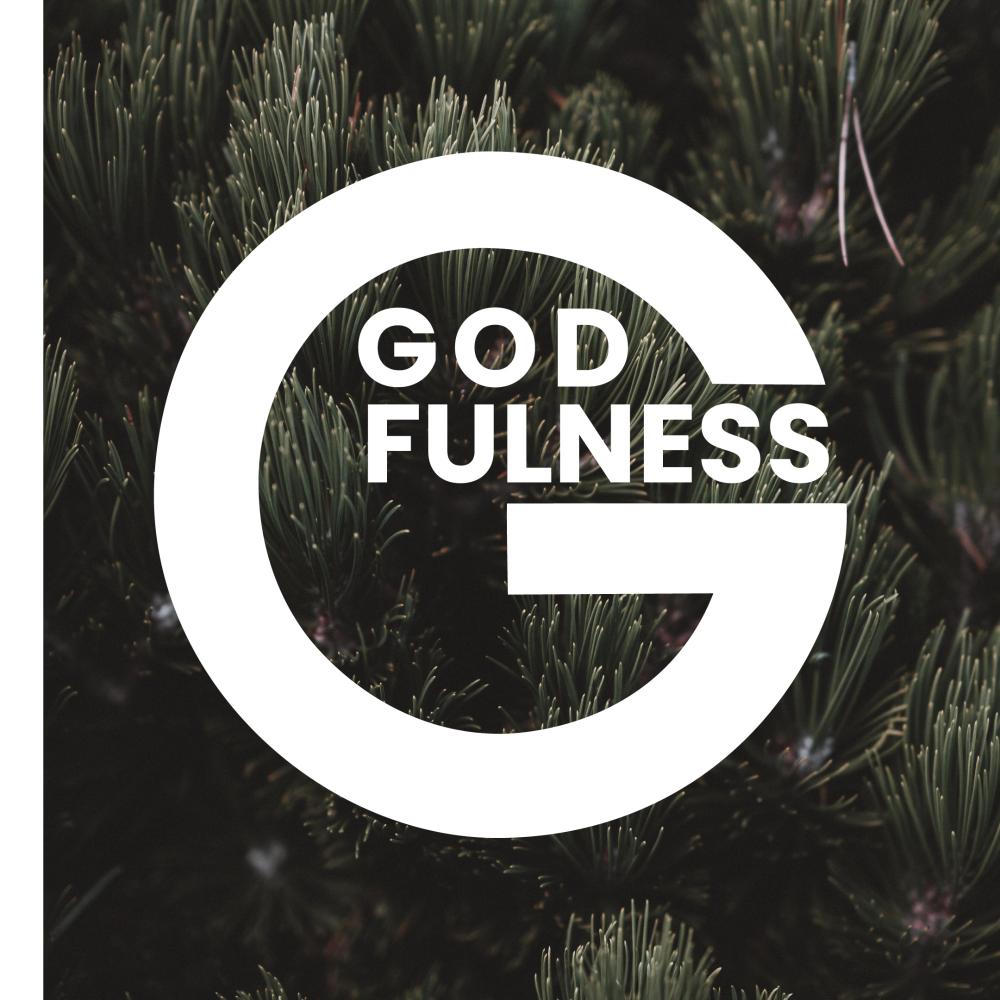 Iso G-kirjainen ja teksti godfulness -logo