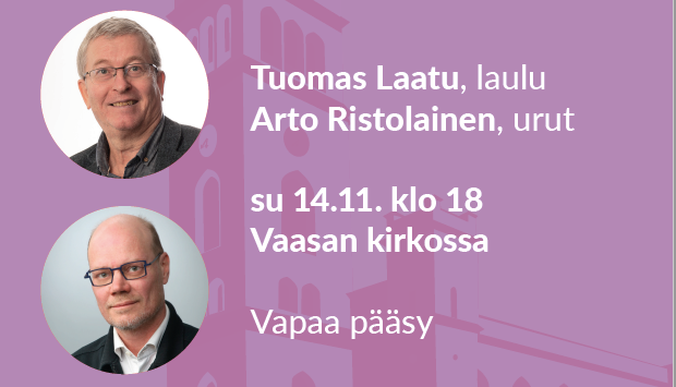 Tuomas Laatu, baritoni, Tampereen tuomiokirkon kanttori