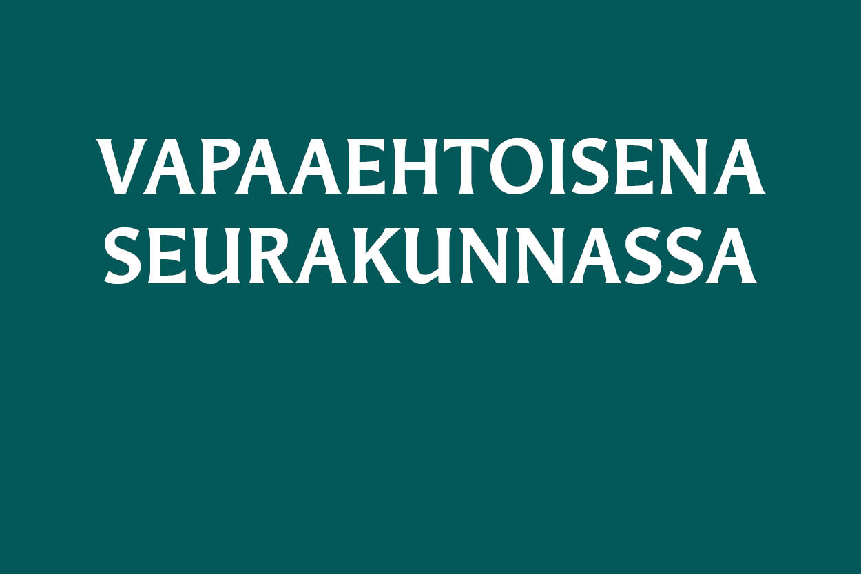 Vapaaehtoisena seurakunnassa -teksti vihreällä pohjalla