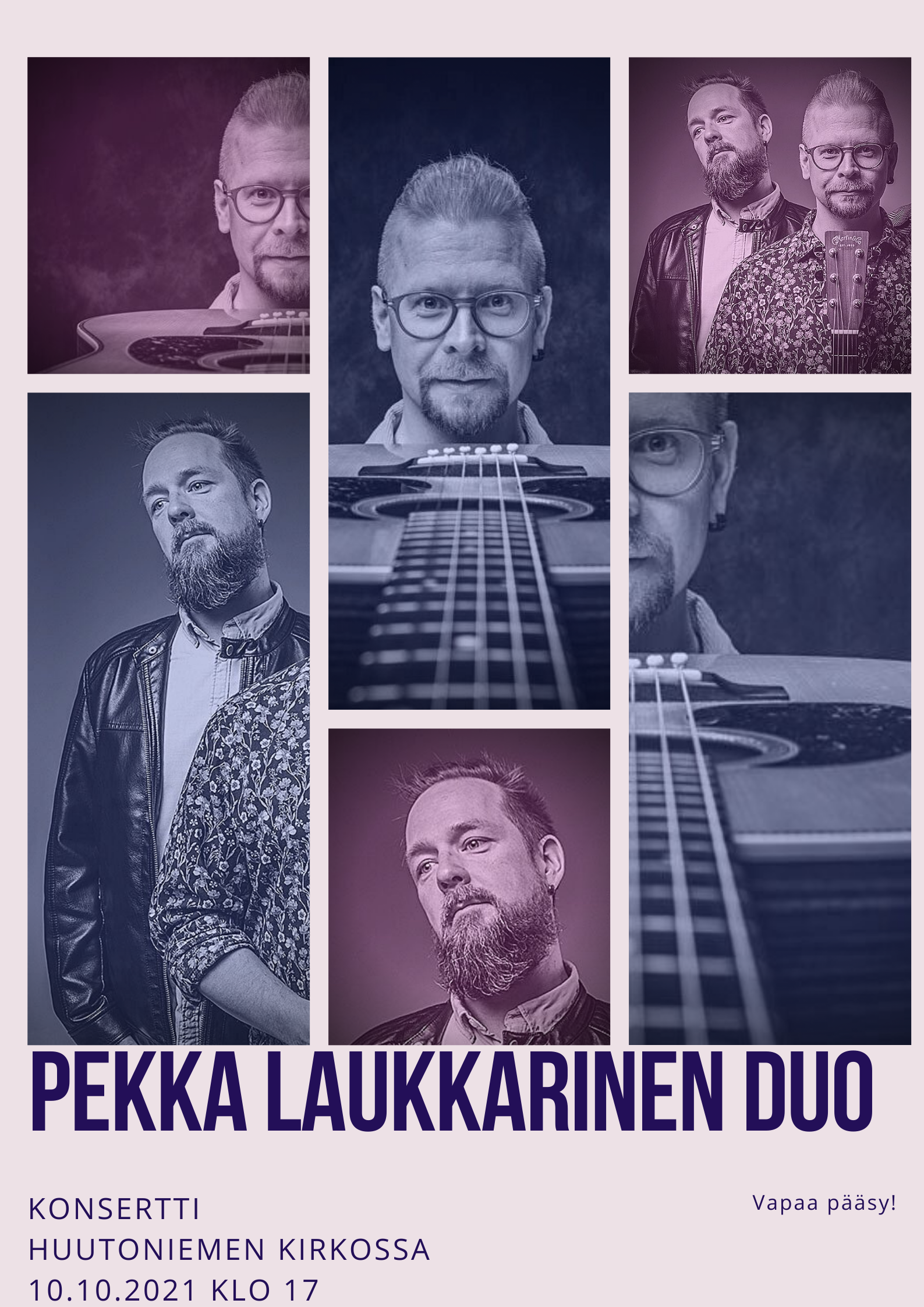 Pekka Laukkarinen Duon kasvokuvia