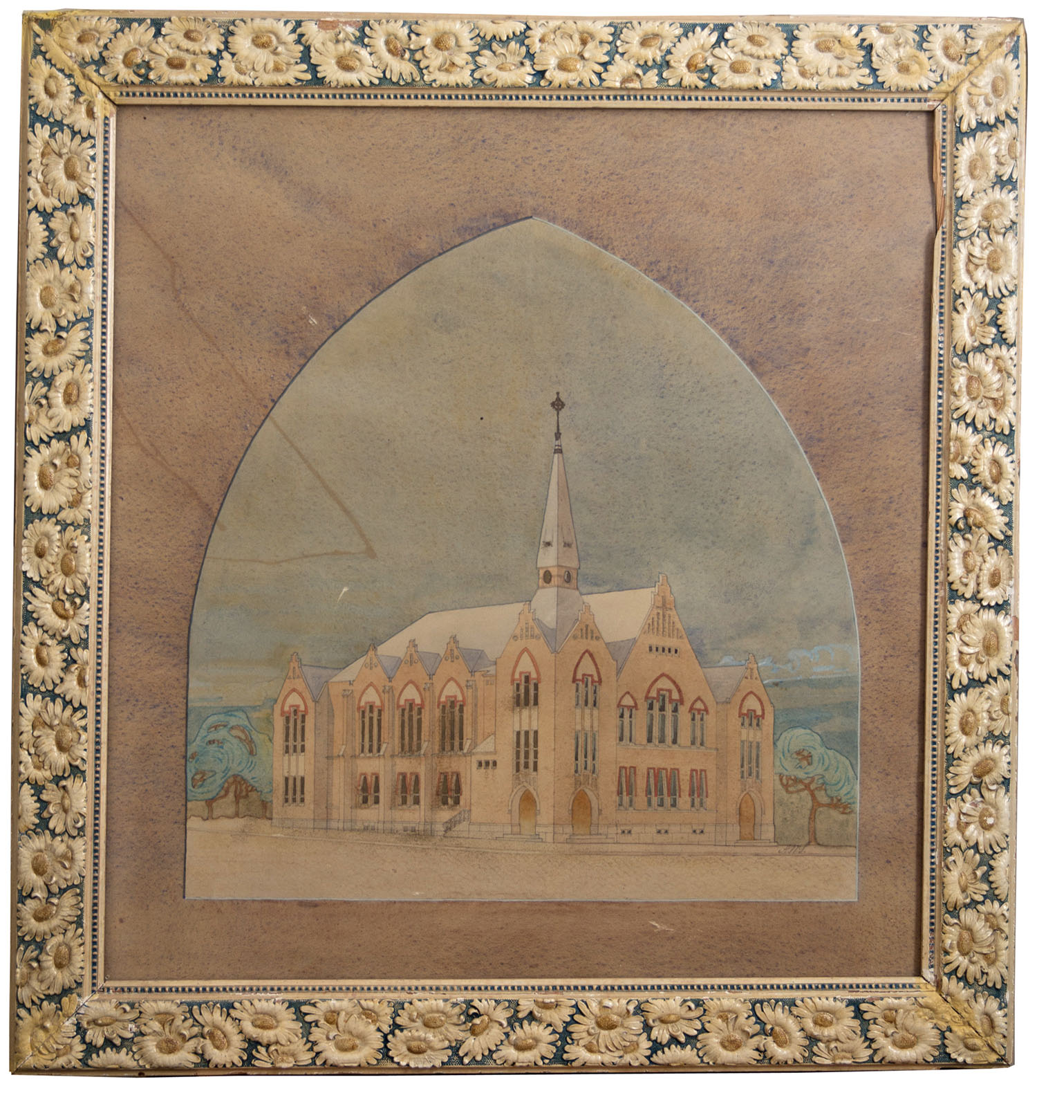 A.W. Stenforsin maalaus Palosaaren rukoushuoneesta
