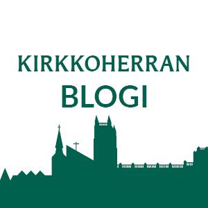 Teksti kirkkoherran blogi ja Vaasan kolmen kirkon siluettikuvat